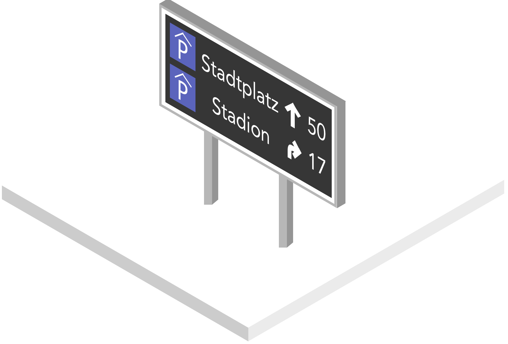 Parkleitanzeige